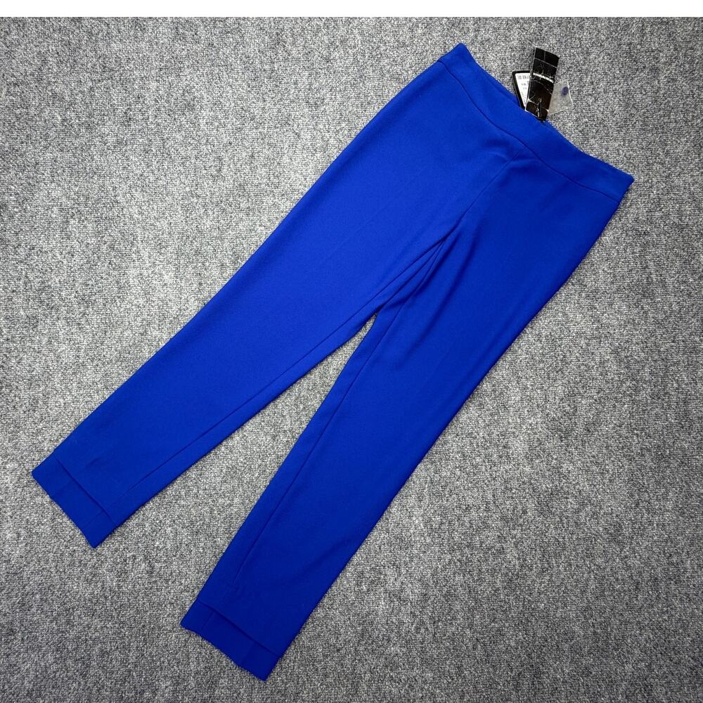 Emporio Armani Womens Pants US 2 IT 38 Royal Blue Stretch Trousers NWT